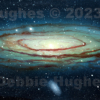 Astronomical, space, moon, stars, space travel, Andromeda
