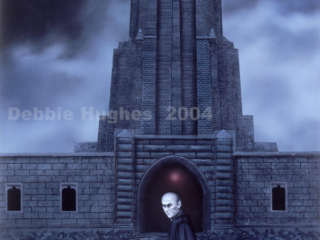 Edifice, church, dark, stormy, evil, priest, looming, unholy