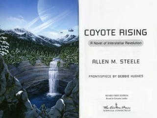 space travel, science fiction, alien, waterfall, saturn like planet, alien planets