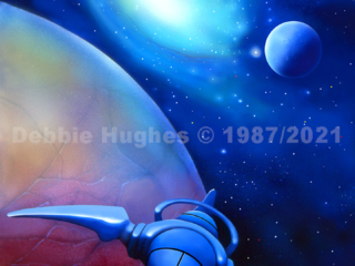 Space Ship, space, planets, moons, stars, Science Fiction, interplanetary, nebulae