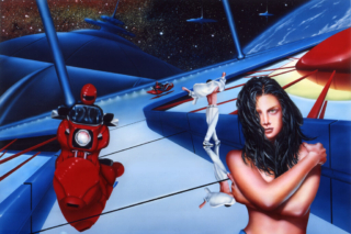 science fiction, futuristic, space motorcycle, revolving, space station, ships, interplanetary, reflective