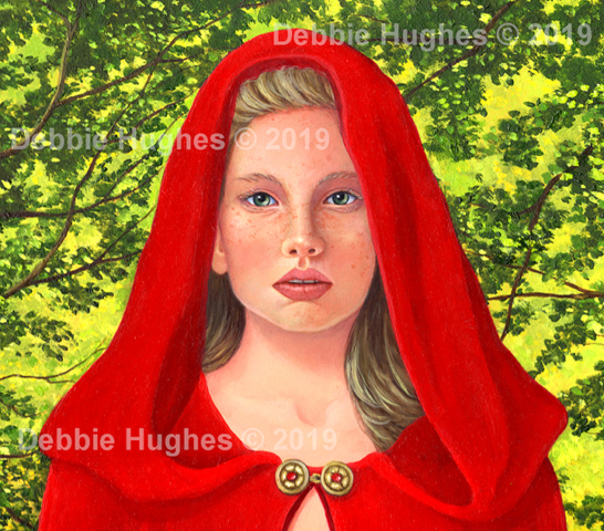 Red Riding Hood, maiden, fairytale, myth, fantasy, magic, magicrealism, forest, trees, danger