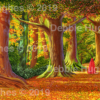 Red Riding Hood, werewolf, fairytale, myth, fantasy, magic, magicrealism, forest, trees, danger