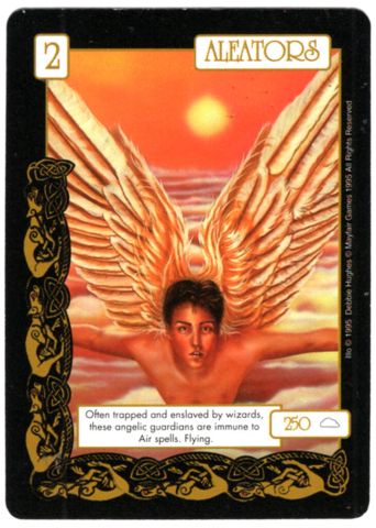 Fantasy Adventures Collectible Game Cards, winged man