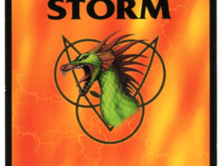 DragonStorm Collectible Game Card Back Dragon Storm Collectible Game Card, Dragon logo