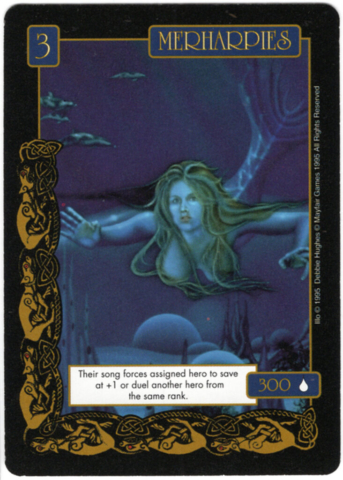 Fantasy Adventures Collectible Game Cards, mermaid