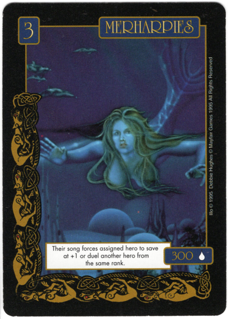 Fantasy Adventures Collectible Game Cards, mermaid