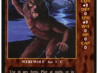 Nightstalker, DragonStorm Collectible Game Card Dragon Storm Collectible Game Card, WereWolf, creepy, full moon