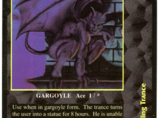 Stone Healthing Trance Dragon Storm Collectible Game Card, gargoyle, creepy, castle