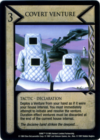 Dune Collectible Game Card, Desert, Battle, Harkonnens, Dune, Desert, Frank Herbert