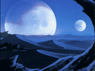 Culmination of Dark Things Dune Collectible Game Card, Desert, Two Moons, Arrakis, Desert Planet, Frank Herbert