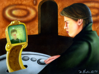 Distran's Message Dune Collectible Game Card, Paul Atreides, futuristic, communication, Frank Herbert