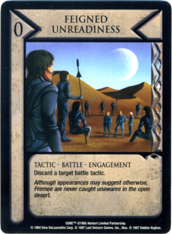 Dune Collectible Game Card, Desert, Still Suit, Freman, Harkonnen, Dune, Desert, Frank Herbert