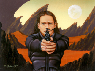 Maula Pistol Dune Collectible Game Card, Desert, Maula Pistol, Still Suit, Freman, Dune, Desert, Frank Herbert