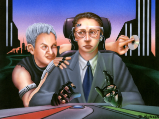 Precision Bribery Netrunner collectible game cards, cyberpunk, Wizards of the Coast