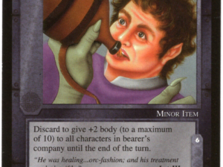 Orc Liquor Collectible Game Card Middle Earth, Frodo, Tolkien, Lord of the Rings, Collectible Game Card Art