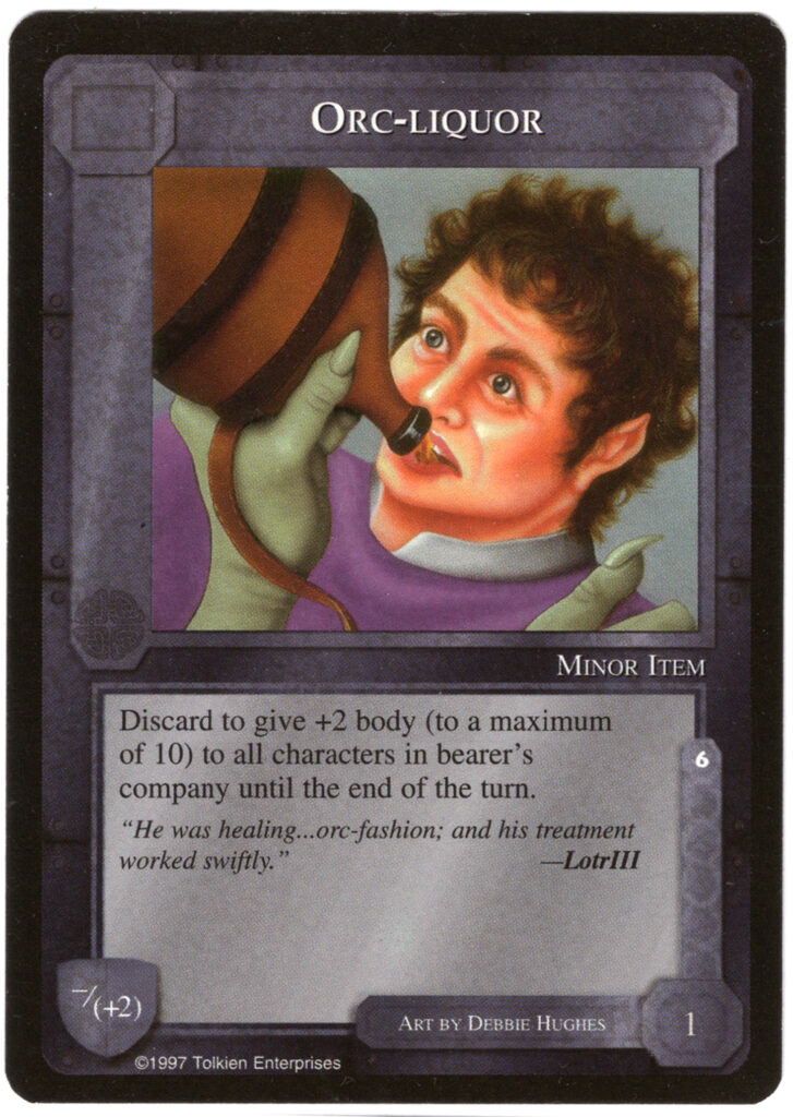 Middle Earth, Frodo, Tolkien, Lord of the Rings, Collectible Game Card Art