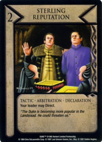 Dune Collectible Game Card, Imperial, bene gesserit, King, Frank Herbert, Landraad, Duke