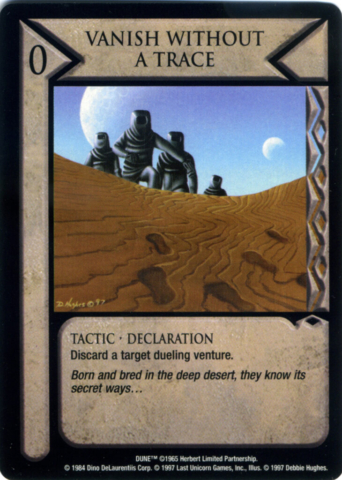 Dune Collectible Game Card, Desert, Harkonnens, Frank Herbert