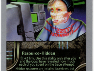Wired Swtichboard Netrunner Collectible Game Card Netrunner collectible game cards, cyberpunk, Wizards of the Coast, futuristic, cyber security